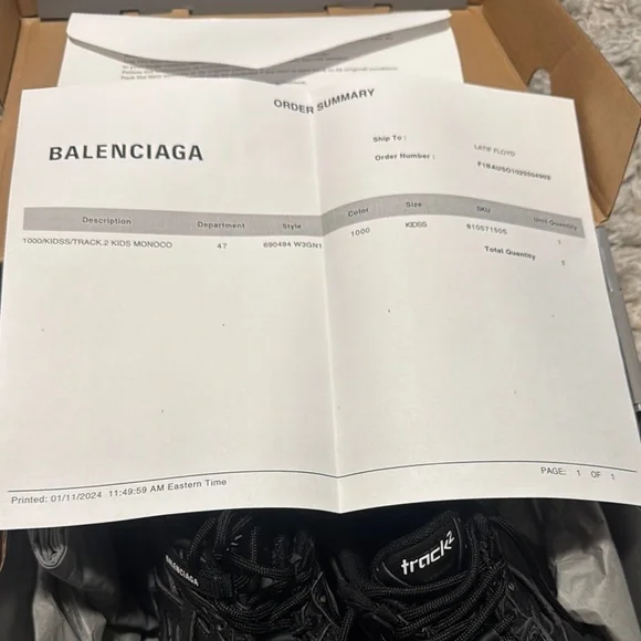 Balenciaga Track 2 Black Sneakers